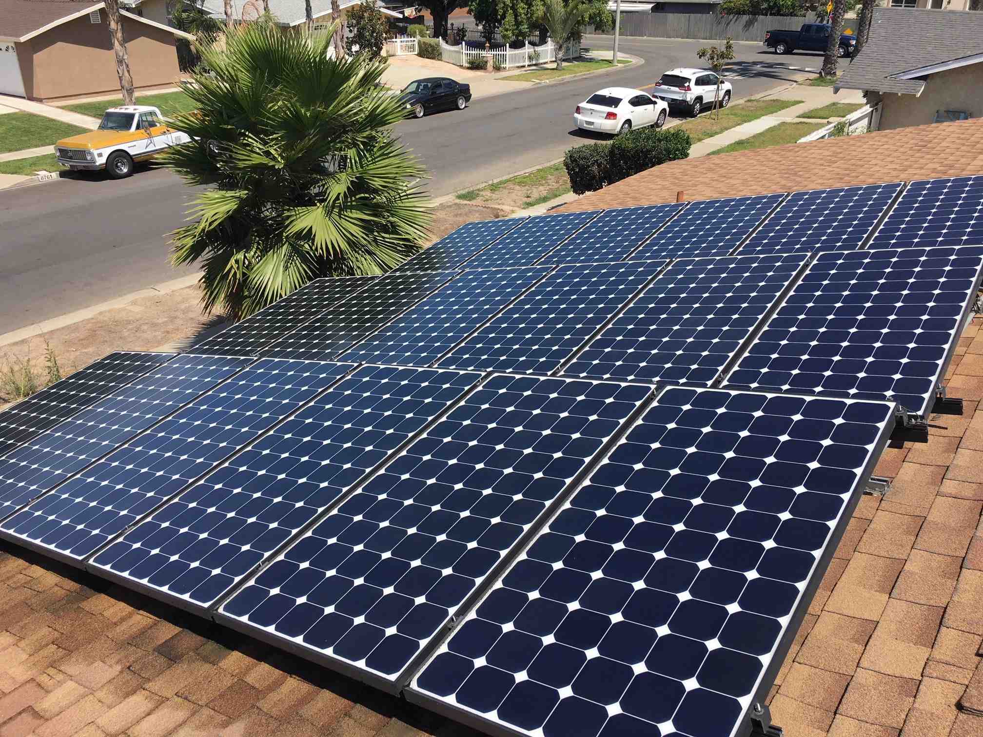 How much is the monthly payment for solar panels?